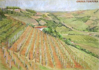 Giacomo Sampieri - Langhe - cm 50x70 - pastelli su carta