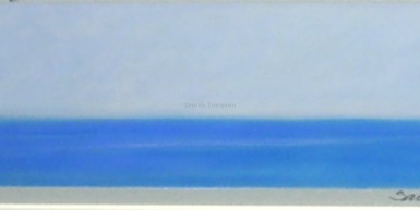 Giacomo Sampieri - Marina - cm 13x45 - pastello su carta