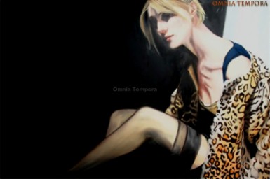 Giacomo Sampieri - Una morbida ombra m'avvolge - olio su tela - cm 100x150 - anno 2005