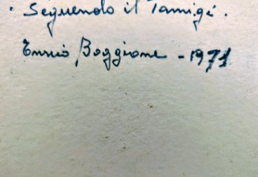 Enrico Boggione (1889-1985) - olio su tavola - periodo inglese 1971 - misure cm 24x30