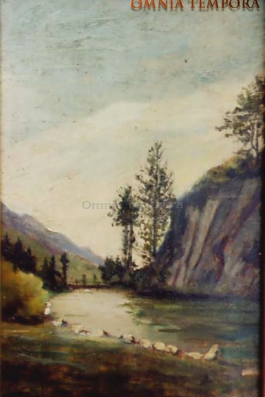 Anonimo - Olio su tavola - cm 15 x 25