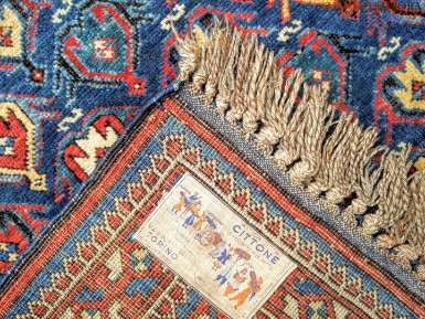 Tappeto caucasico shirvan antico - perfetto stato di conservazione - misure ft cm 190x125