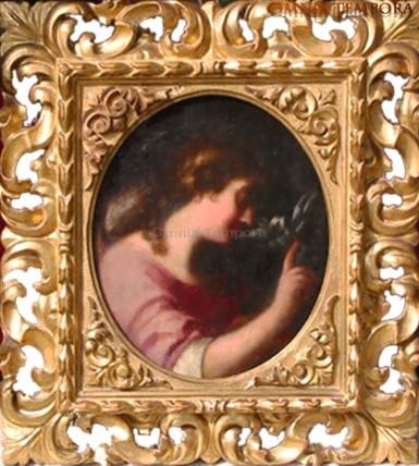 Scuola Italiana - XVIII secolo - cornice coeva - misura fuori tutto cm 50 x 54