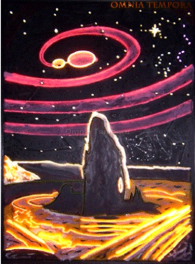 Carlo Del Corso - Serie Cosmica - Visione Cosmica 5 - parte della mostra Fantasia Antica della Luce