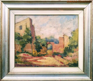 Sami Burhan - olio su masonite - anno 1963 - misura cm 61x50