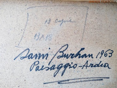 Sami Burhan - olio su masonite - anno 1963 - misura cm 61x50