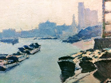 Enrico Boggione (1889-1985) - olio su tavola - periodo inglese 1970 - misure cm 24x30