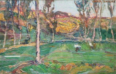 Giovanni De Petris (1880-1940) - olio su tavola -