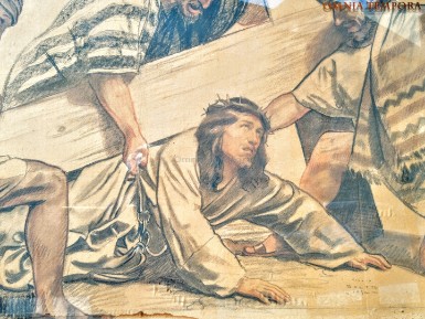 Giulio Boetto - via crucis (probabile capo d'opera) - anno 1934 - pastelli colorati su carta - misura cm 65x100