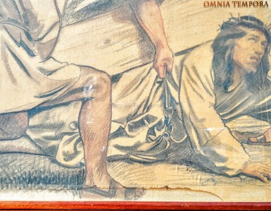 Giulio Boetto - via crucis (probabile capo d'opera) - anno 1934 - pastelli colorati su carta - misura cm 65x100