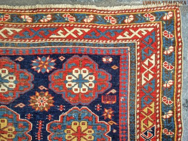 Tappeto caucasico shirvan antico - stato di conservazione discreto - misure cm ft 158x111