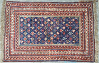 Tappeto caucasico shirvan antico - perfetto stato di conservazione - misure ft cm 190x125