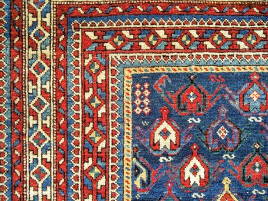 Tappeto caucasico shirvan antico - perfetto stato di conservazione - misure ft cm 190x125