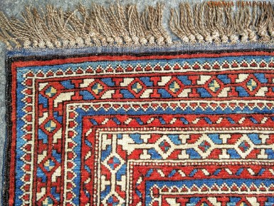 Tappeto caucasico shirvan antico - perfetto stato di conservazione - misure ft cm 190x125