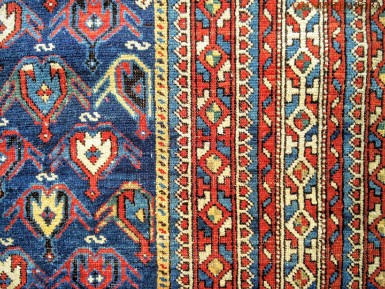 Tappeto caucasico shirvan antico - perfetto stato di conservazione - misure ft cm 190x125